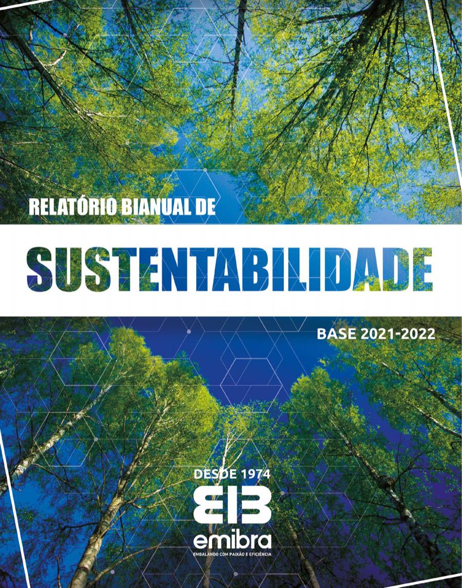 Capa do Relatório de Sustentabilidade Emibra 2021–2022